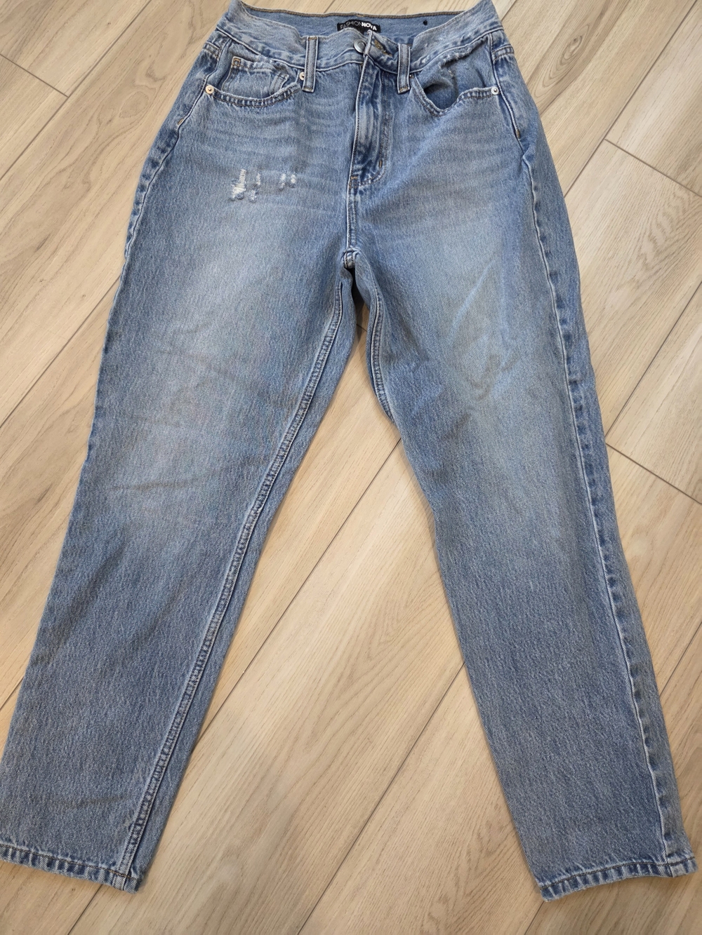 Fashion Nova Light Blue Boyfriend Jeans